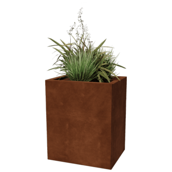 Fioriera in acciaio Corten Texas 40 x 50 cm