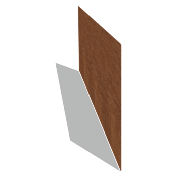 Bordura diritta in acciaio Corten 37,5 cm (lunghezza 150 cm)