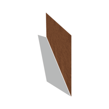 Bordura diritta in acciaio Corten 37,5 cm (lunghezza 240 cm)