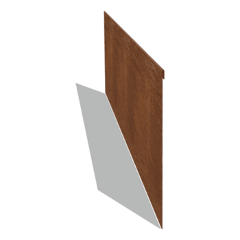 Bordura appiattita in acciaio Corten 35 cm (lunghezza 150 cm)