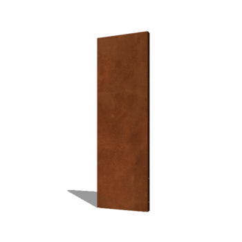 Pannello di base in acciaio corten 60 x 6 x 190 cm