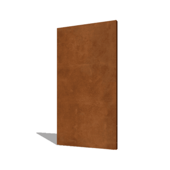 Pannello di base in acciaio corten 100 x 6 x 190 cm