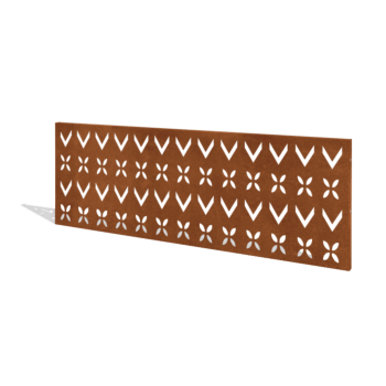 Recinzione in acciaio corten H pannello V 180 x 63,3 cm
