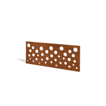 Recinzione in acciaio corten H pannello B 120 x 47,5 cm