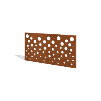Recinzione in acciaio corten H pannello B 120 x 63,3 cm