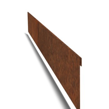 Bordura appiattita in acciaio Corten 13 cm (lunghezza 150 cm)