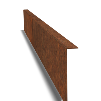 Bordura con bordi ripiegati in acciaio Corten 12 cm (lunghezza 150 cm)