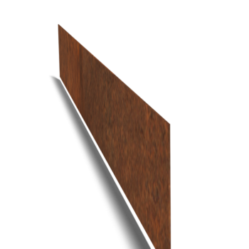 Bordura diritta in acciaio Corten 15 cm (lunghezza 150 cm)