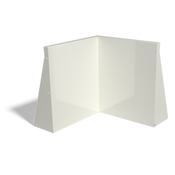 Muro di sostegno in acciaio verniciato a polvere con angolo interno 50 x 50 cm (altezza 60 cm)