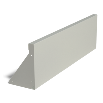 Muro di sostegno diritto in acciaio verniciato a polvere 100 cm (altezza 30 cm)
