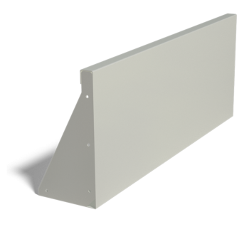 Muro di sostegno diritto in acciaio verniciato a polvere 100 cm (altezza 40 cm)