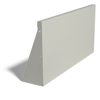 Muro di sostegno diritto in acciaio verniciato a polvere 100 cm (altezza 50 cm)