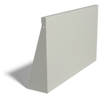 Muro di sostegno diritto in acciaio verniciato a polvere 100 cm (altezza 60 cm)