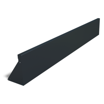 Muro di sostegno diritto in acciaio verniciato a polvere 200 cm (altezza 30 cm)