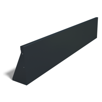 Muro di sostegno diritto in acciaio verniciato a polvere 200 cm (altezza 40 cm)