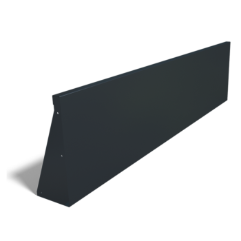 Muro di sostegno diritto in acciaio verniciato a polvere 200 cm (altezza 50 cm)