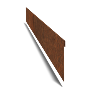 Bordura appiattita in acciaio Corten 13 cm (lunghezza 240 cm)