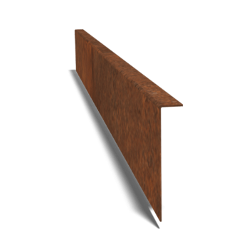 Bordura con bordi ripiegati in acciaio Corten 12 cm (lunghezza 150 cm)