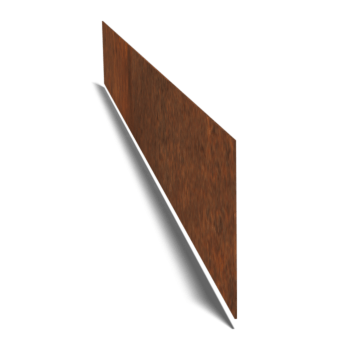 Bordura diritta in acciaio Corten 15 cm (lunghezza 150 cm)