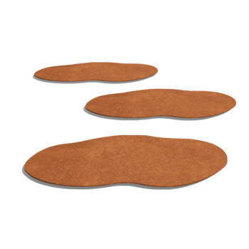 Pietra per gradini in acciaio Corten Organica 50 x 25 cm