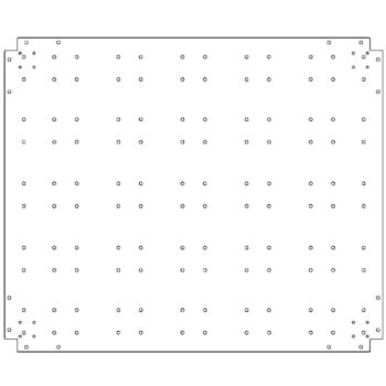Piastra inferiore in acciaio zincato 100 x 120 cm