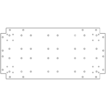 Piastra inferiore in acciaio zincato 40 x 80 cm