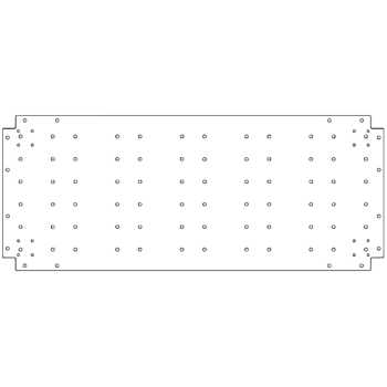 Piastra inferiore in acciaio zincato 50 x 120 cm