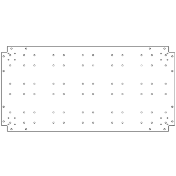 Piastra inferiore in acciaio zincato 60 x 120 cm