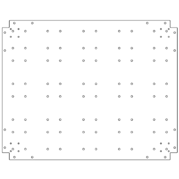 Piastra inferiore in acciaio zincato 80 x 100 cm