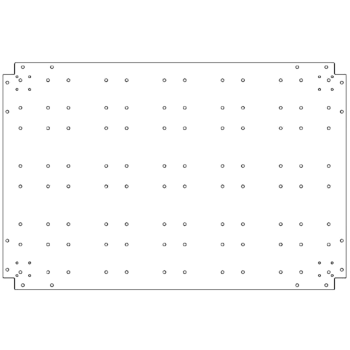 Piastra inferiore in acciaio zincato 80 x 120 cm