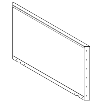 Pannello in acciaio corten 60 x 100 cm