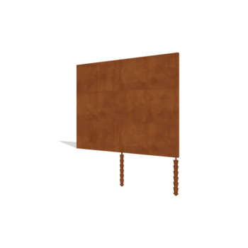 Recinzione in acciaio corten H3 set 252 cm