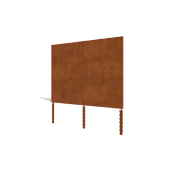 Recinzione in acciaio corten H3 set completo 258 cm