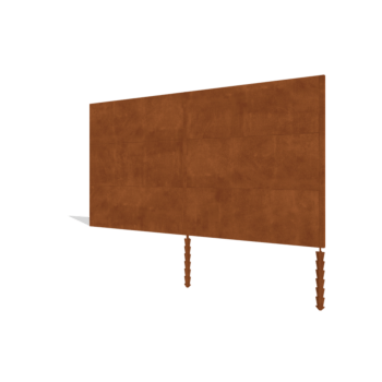Recinzione in acciaio corten H3 set 372 cm