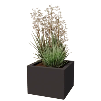 Fioriera in acciaio - Quadrato - 40 x 40 cm