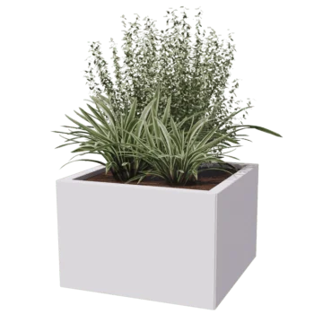 Fioriera in acciaio - Quadrato - 60 x 60 cm