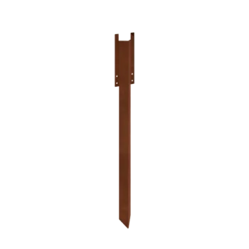 Picchetto di fissaggio in acciaio corten - Altezza bordura da giardino XL 45 cm