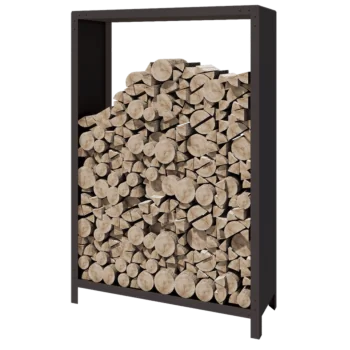 Portalegna in acciaio - Indiana - 120 x 40 x 180 cm - RAL7016 opaco (grigio antracite)