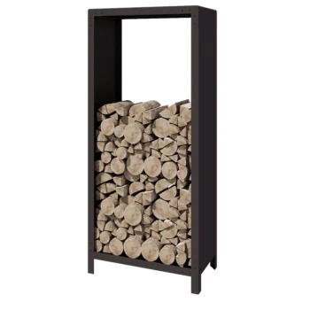 Portalegna in acciaio - Indiana - 80 x 40 x 180 cm - RAL7016 opaco (grigio antracite)