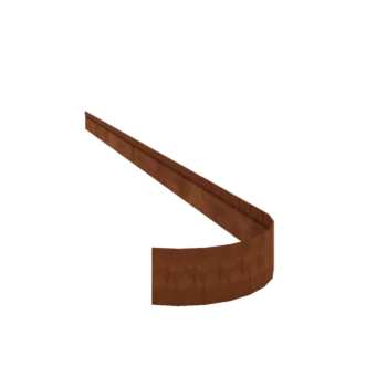 Bordura da giardino in acciaio corten - Appiattita FLEX - Altezza 13 cm - 150 cm