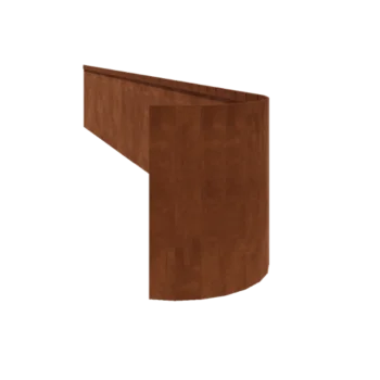 Bordura da giardino in acciaio corten - Appiattita FLEX - Altezza 45 cm - 150 cm