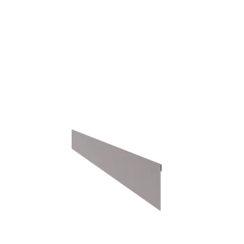 Bordura da giardino in acciaio zincato - Appiattita - Altezza 13 cm - 240 cm