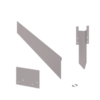 Bordura da giardino in acciaio zincato - Appiattita - Altezza 13 cm - Set completo 15 metro