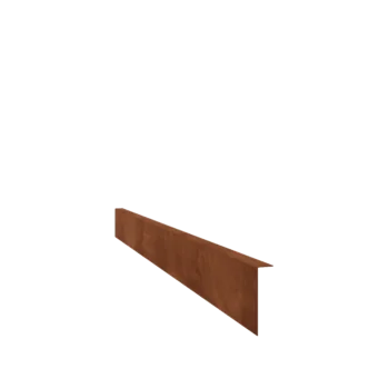 Bordura da giardino in acciaio corten - Con bordi ripiegati - Altezza 12 cm - 150 cm