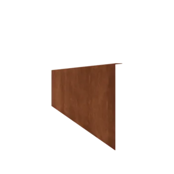 Bordura da giardino in acciaio corten - Con bordi ripiegati - Altezza 34 cm - 240 cm