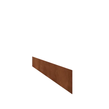 Bordura da giardino in acciaio corten - Dirrita - Altezza 15 cm - 150 cm