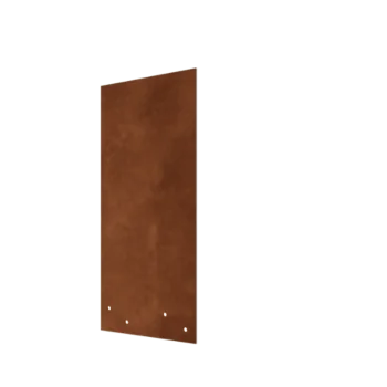 Piastra di giunzione in acciaio corten - Dirrita - Altezza bordura da giardino 45 cm