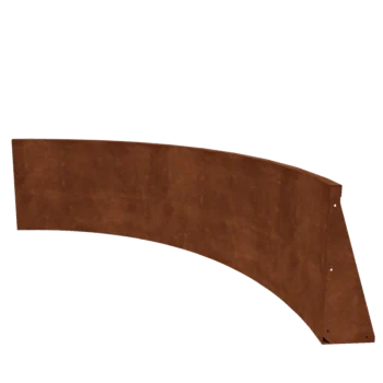 Muro di contenimento in acciaio corten - Curva interna - 150 x 150 x 60 cm