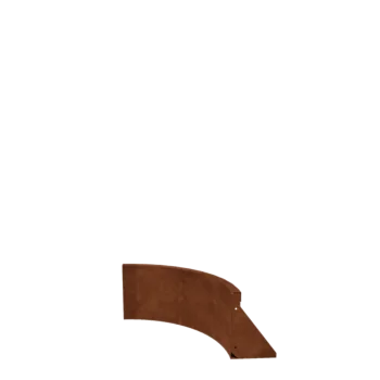 Muro di contenimento in acciaio corten - Curva interna - 50 x 50 x 30 cm