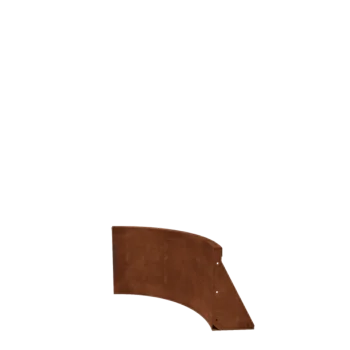 Muro di contenimento in acciaio corten - Curva interna - 50 x 50 x 40 cm
